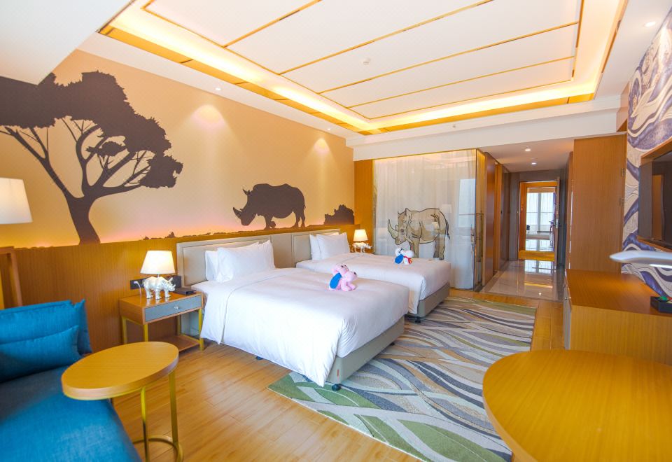 動物主題雙床房