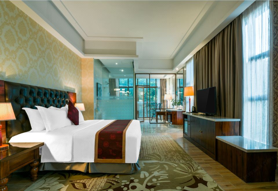 森林泡池大床房-认证珍稀温泉水