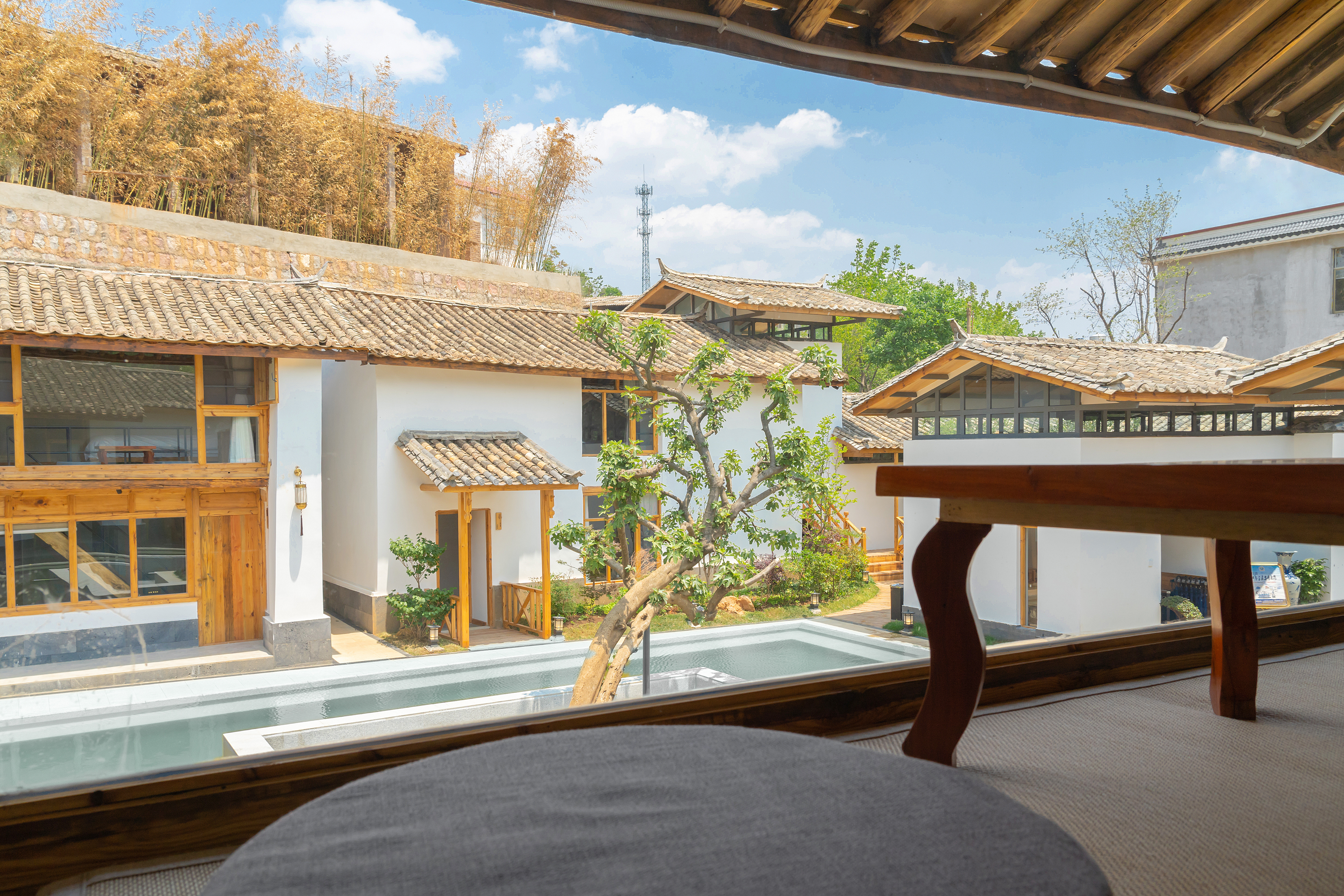 春风·园景复式大床房+180°观景+中式古风