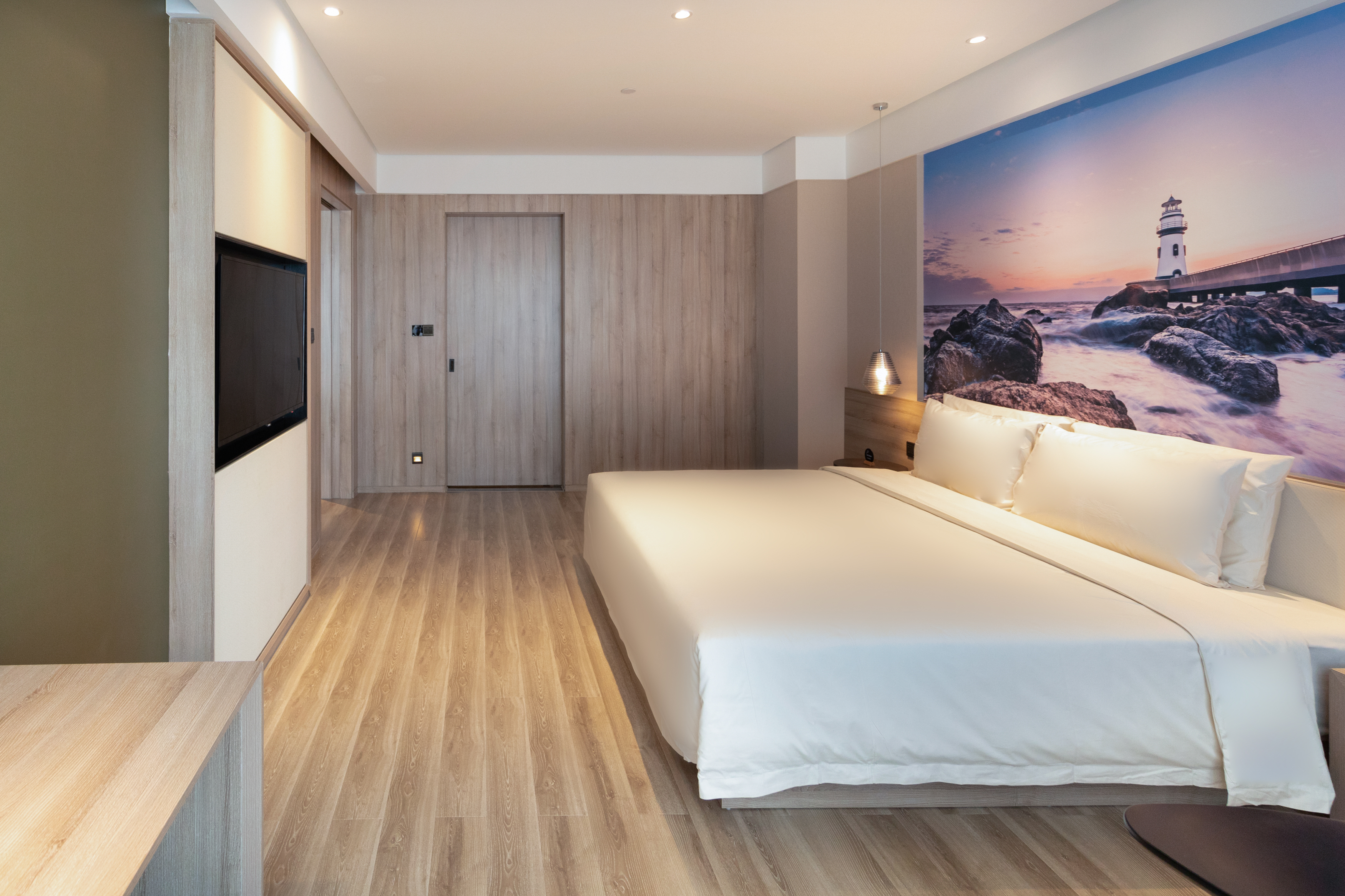 几木套房（裸棉床品+迷你冰箱+深睡记忆枕）