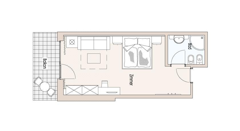 舒适双人间 - 带阳台