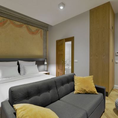 One-Bedroom Apartment with Fireplace Stradonia Serviced Apartments Promo Code