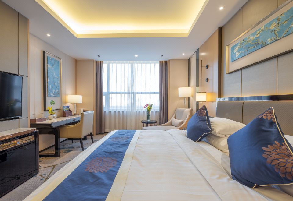 高級大床房-城市中的園林景緻