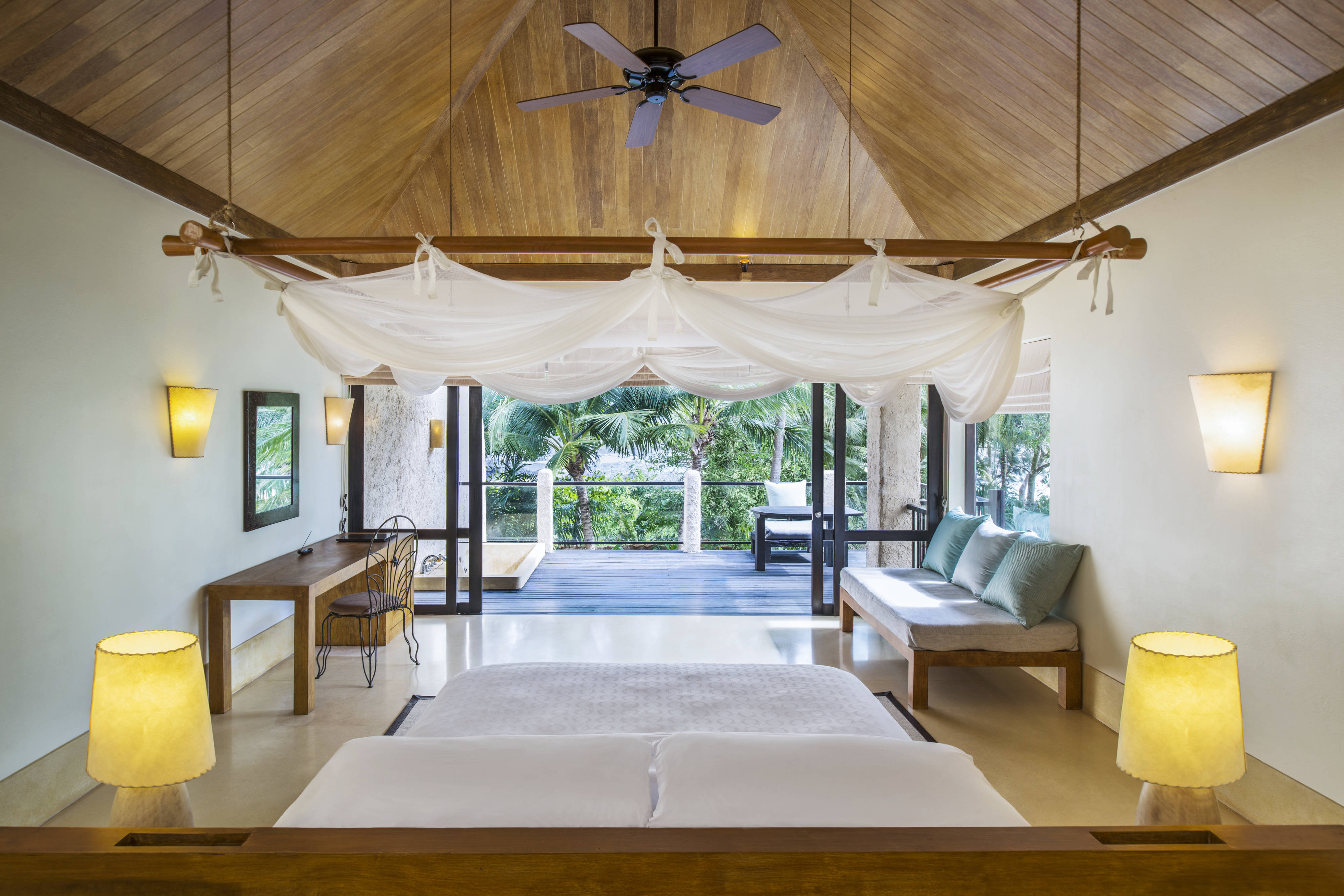 复式泳池别墅, 1卧室别墅, 1张特大床, 可选: 梳化床, 梳化床, 阳台, 私人泳池