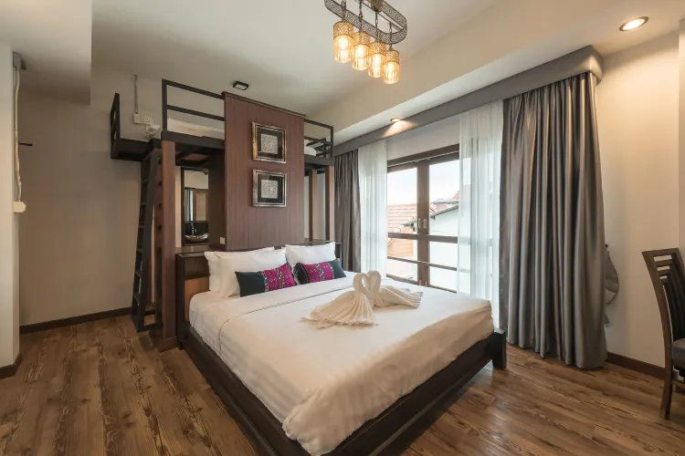 ห้องพักสำหรับ 3 ท่านพร้อมวิวภูเขา