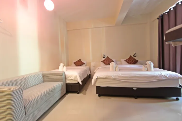ห้องพักสำหรับสามท่าน พร้อมห้องน้ำส่วนตัว