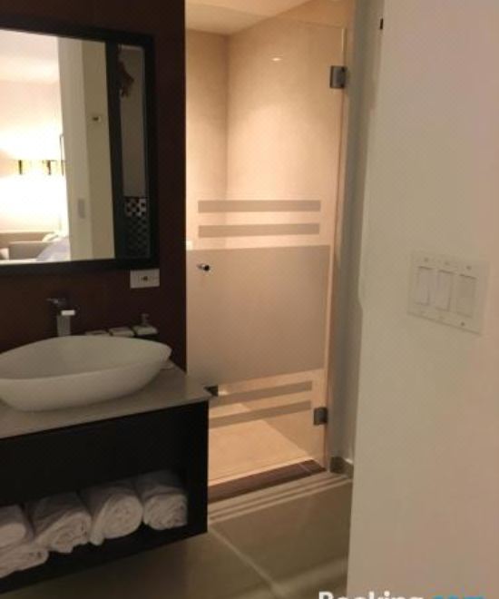 享有游泳池景致的一室公寓