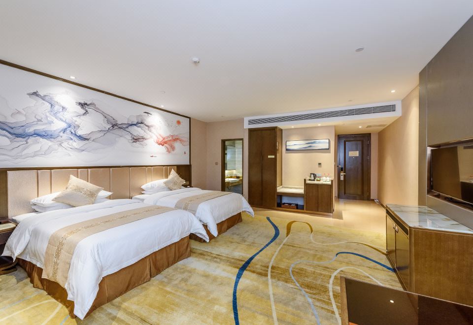 Business Twin Room (High-Rise Night View Of Yong City + Exclusive Cozy Room)