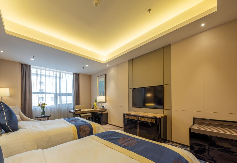 高級雙床房-城市中的園林景緻