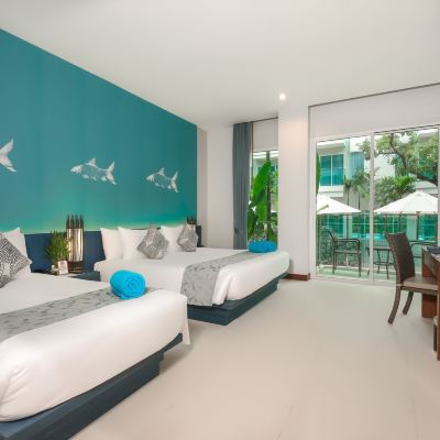 豪華家庭特大床和單人床房 布吉城市海港度假酒店 （SHA Extra Plus）優惠