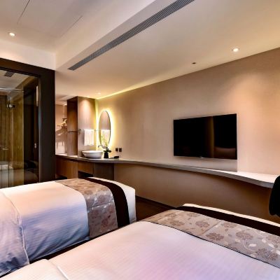 精緻雙床房 台北洛碁大飯店-松山館優惠