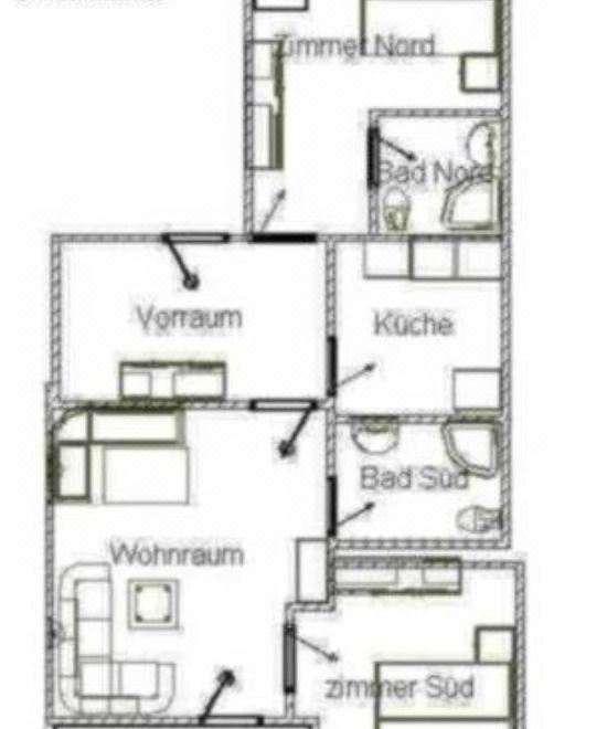 带阳台的两卧室公寓