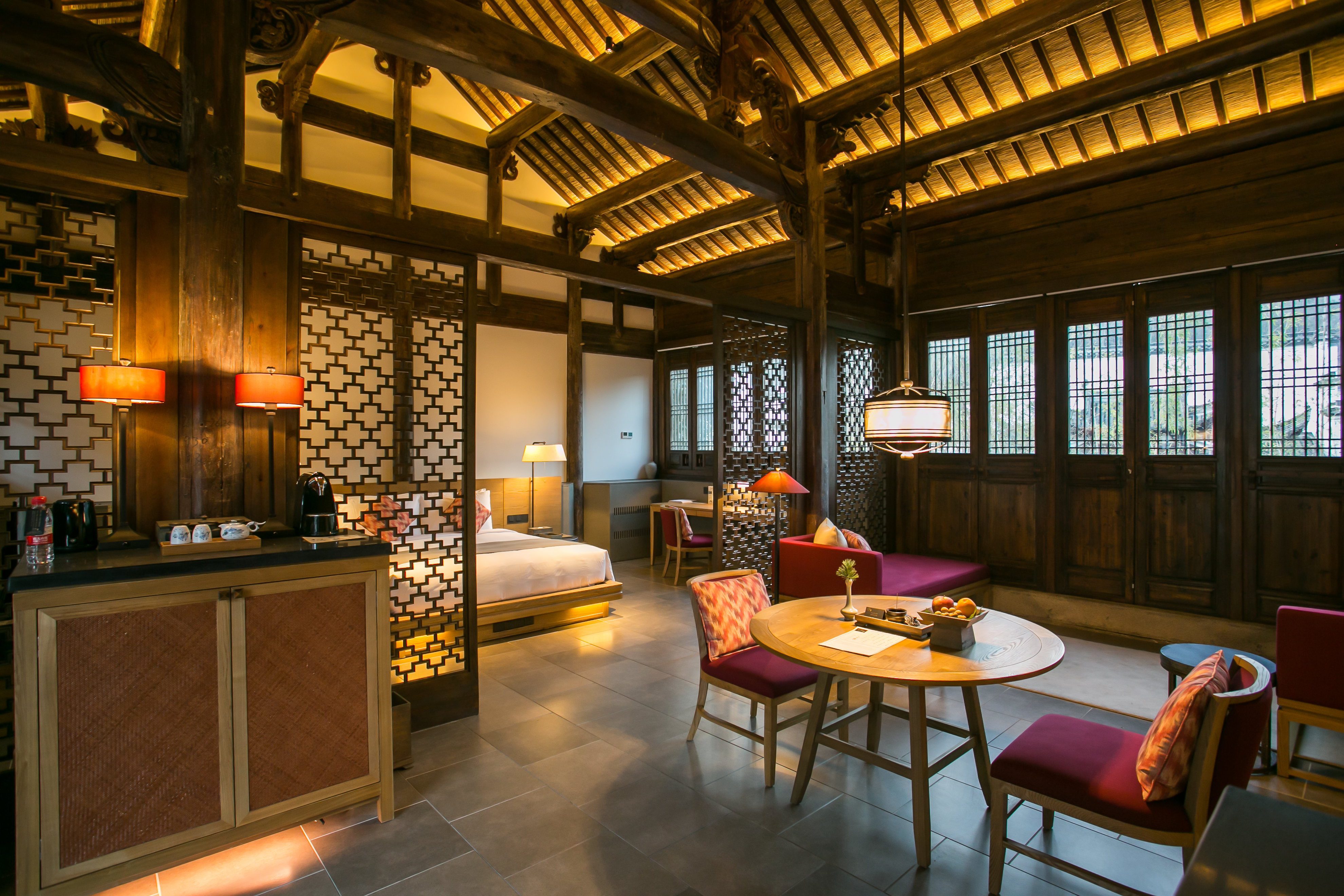 阳明阁大床房丨庭院别墅