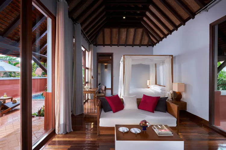 วิลล่าห้องนอนเดียวพร้อมวิวสวนและสระว่ายน้ำ