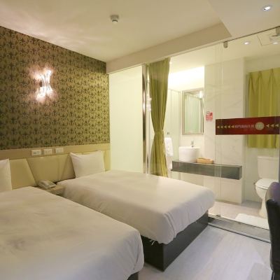 精美無窗雙床房 兆舍行旅優惠