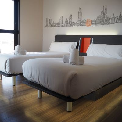 無障礙雙床房 巴塞隆拿費拉便捷酒店優惠