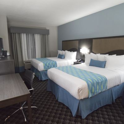 Suite-2 Queen Beds, Non-Smoking, Larger Room, Kitchenette, Pillowtop Bed, Sofabed