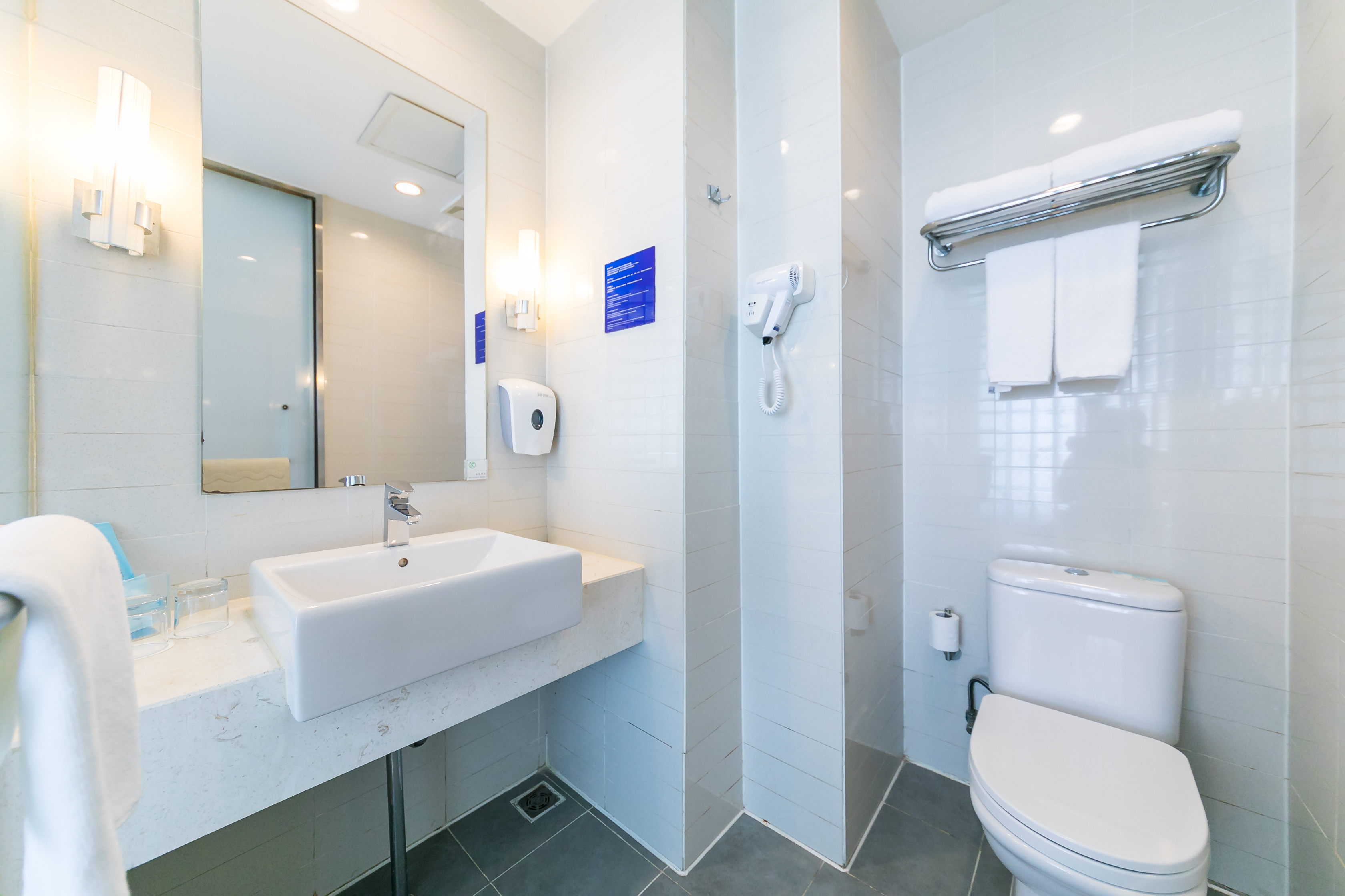 高级房 双床 城市景观