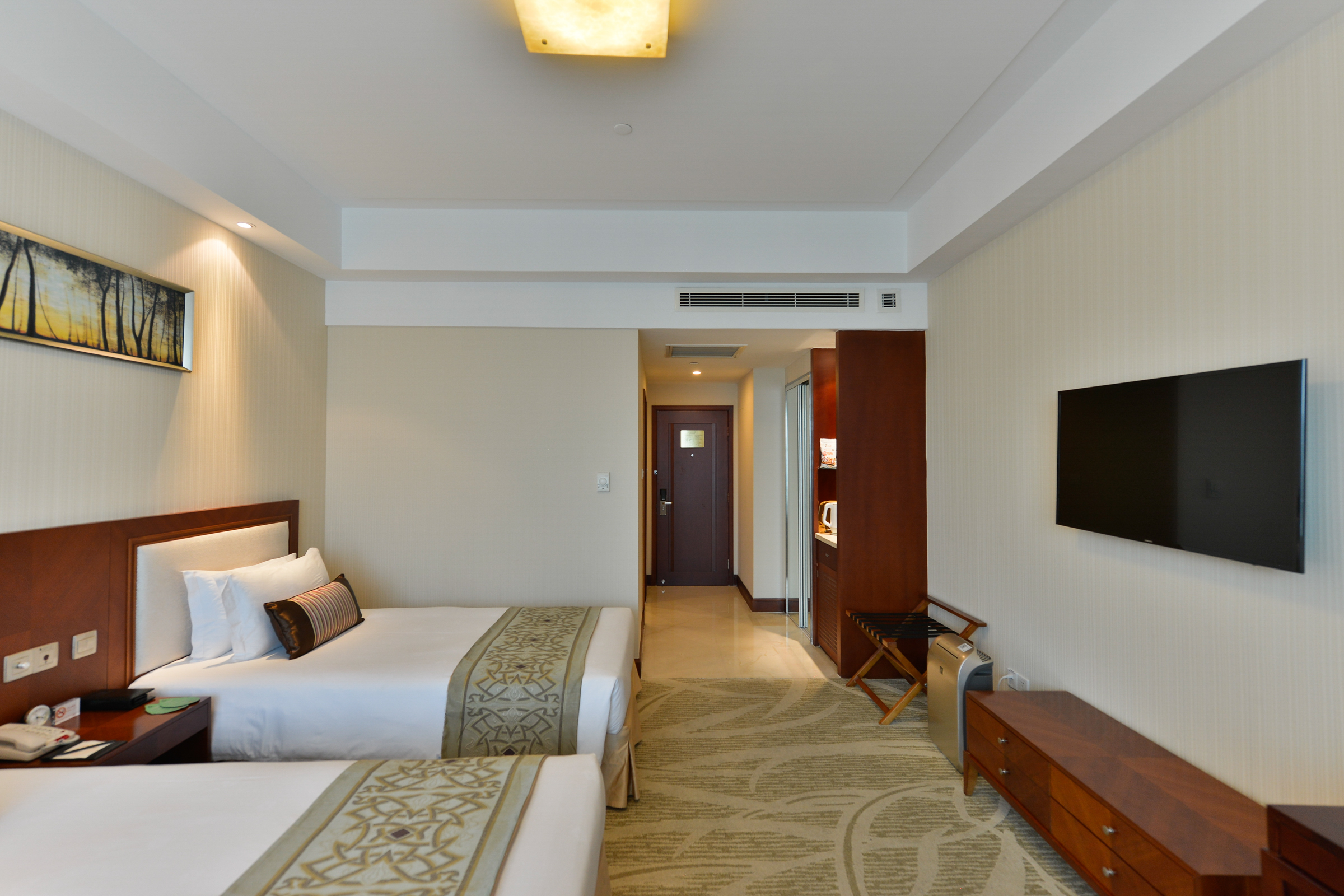 豪华空气清新双床房