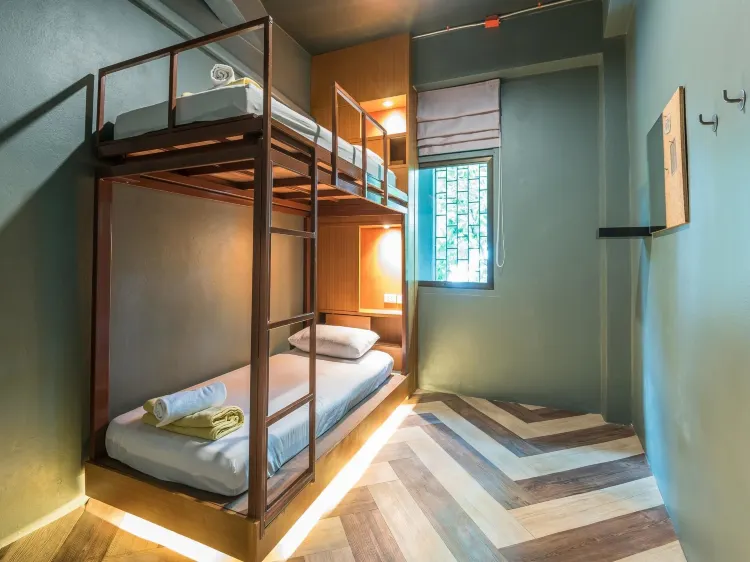 ห้องเตียงแฝด - ห้องน้ำส่วนกลาง