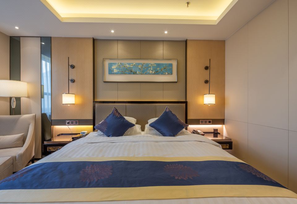 高級大床房-城市中的園林景緻