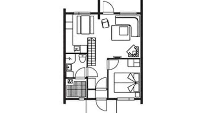 一卧室小屋 - 带桑拿浴室