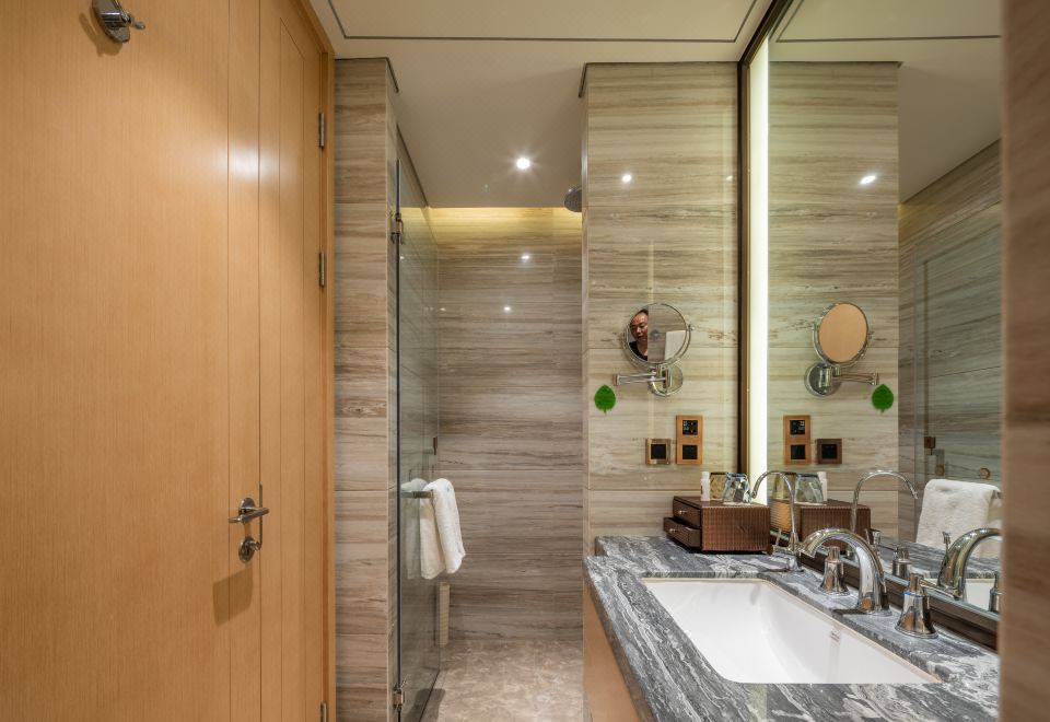 高級雙床房-城市中的園林景緻