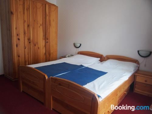 带阳台和公园景色的双人间