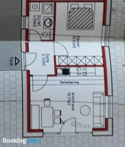 一卧室公寓 - 带露台