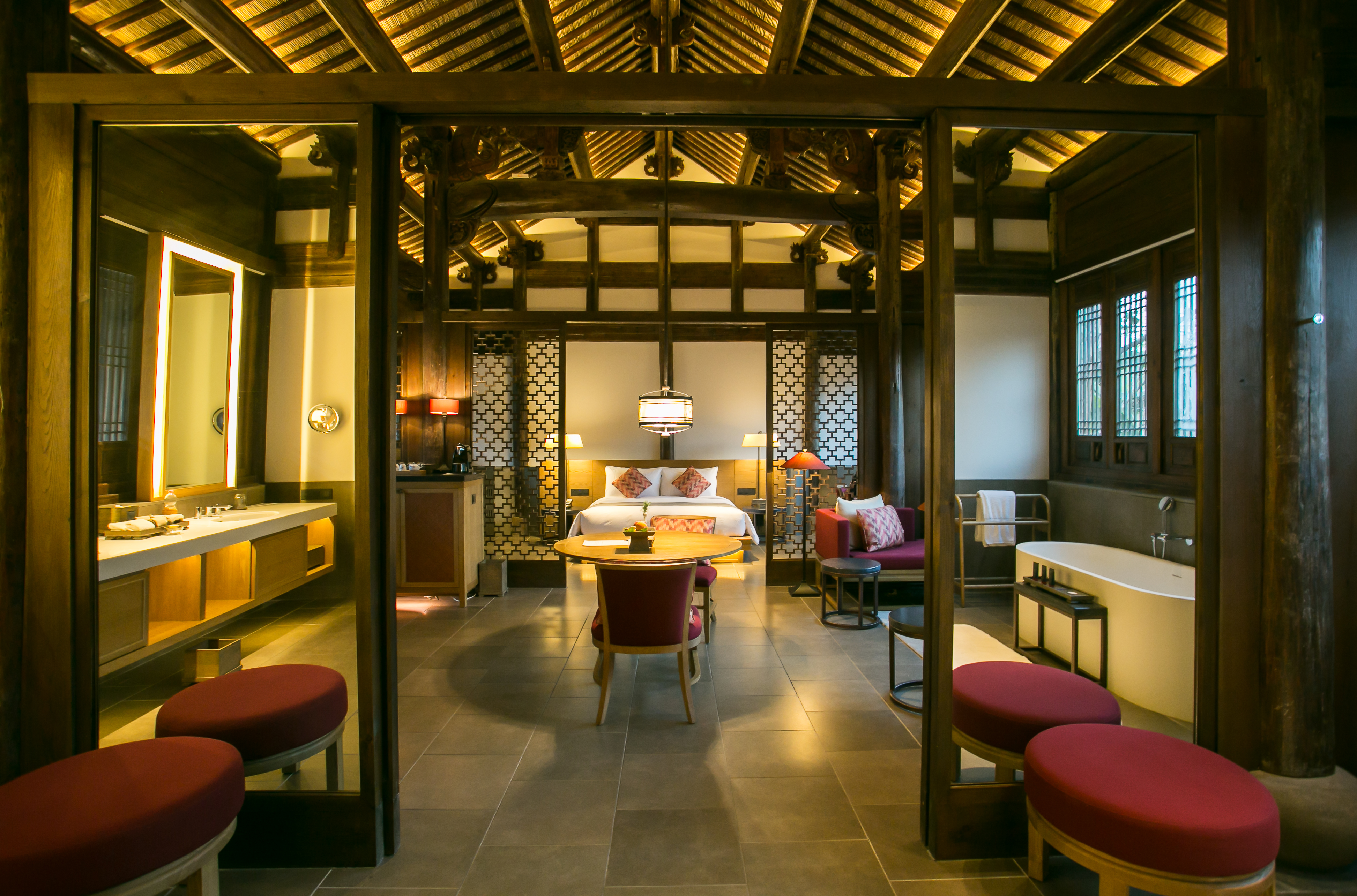 阳明阁大床房丨庭院别墅