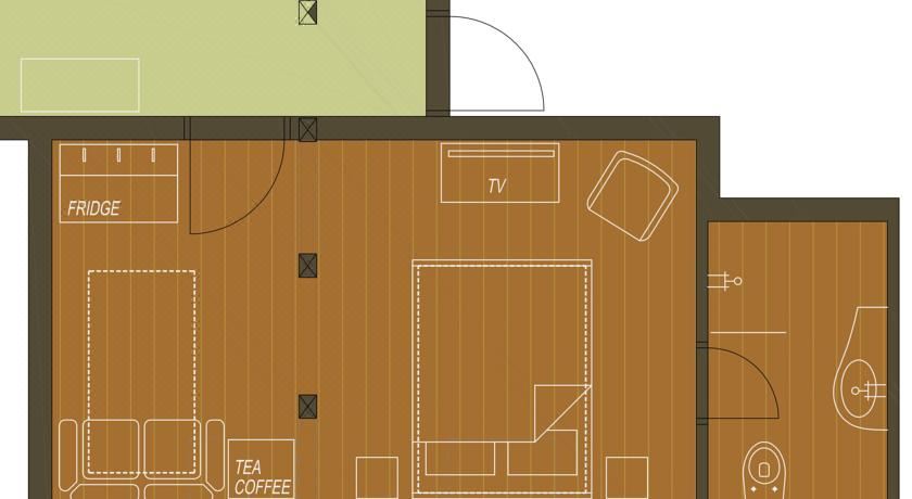 带加床的双人房