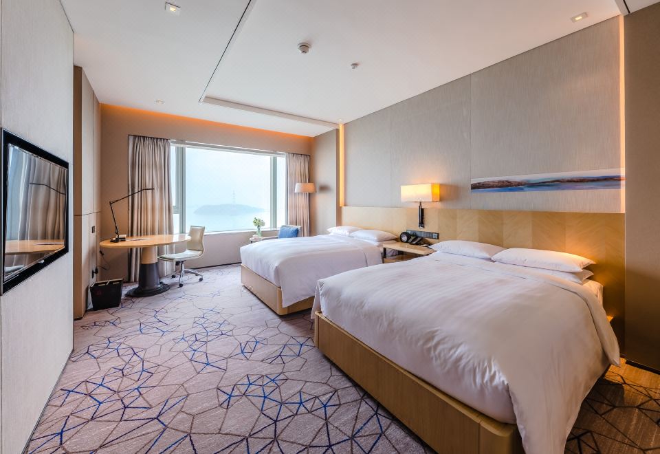 行政海景雙床房