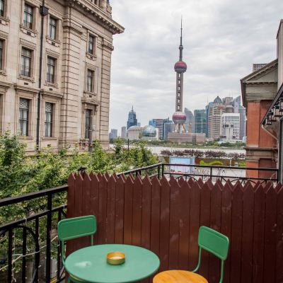 景觀大露台溫馨兩居室 上海外灘市聯飯店公寓優惠
