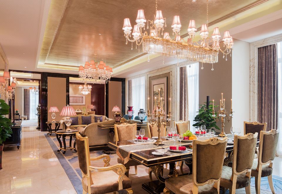 總統套房（繁華街景+加濕凈化一體機+斯林百蘭床墊）