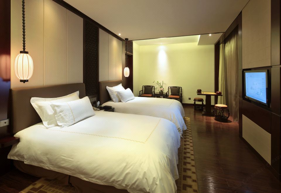 江景棋文化主题双床房